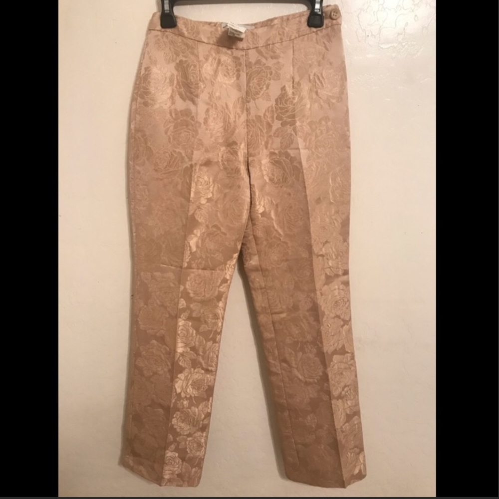 Dolce & Gabbana silk gold pants size 4-6
